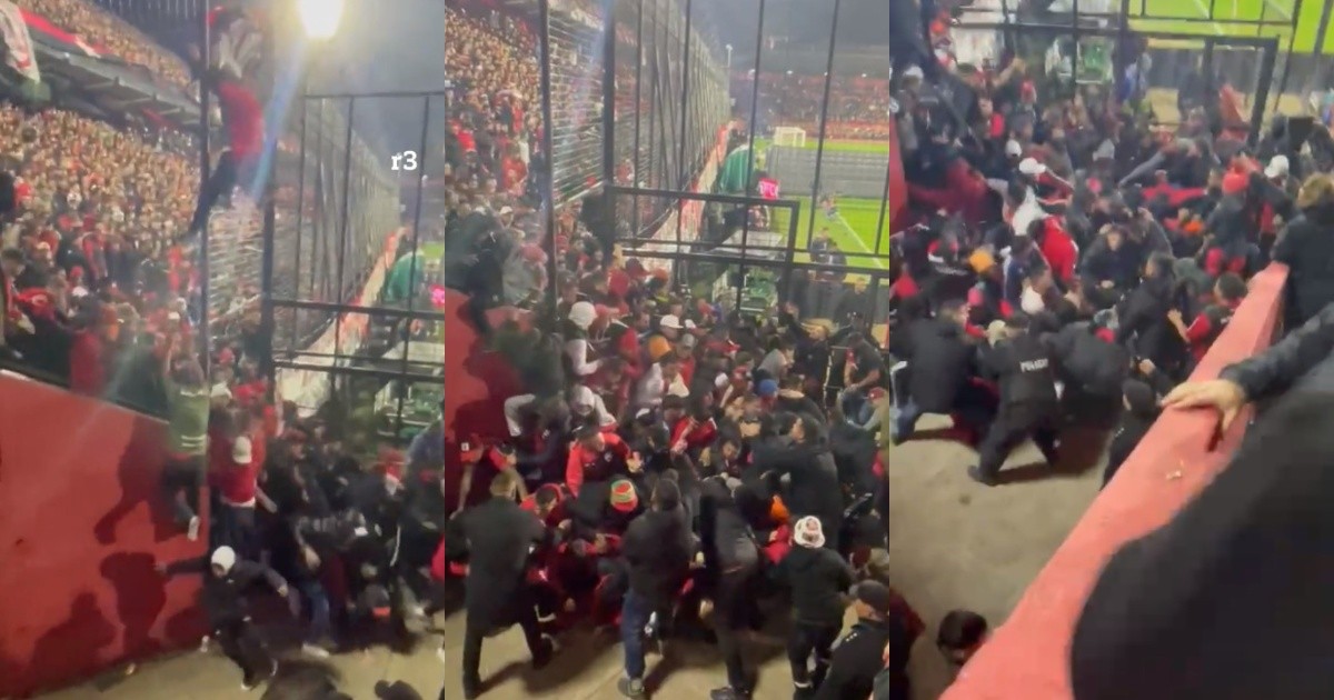 Impactante nuevo video tras el choque con Corinthians: avalancha humana e hinchas de Newell’s aplastados en…