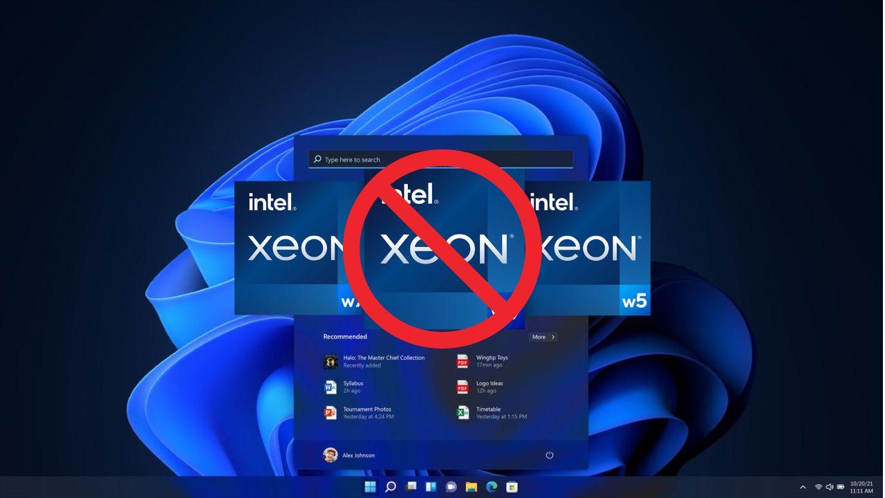 Muchos procesadores Intel Xeon ya no son compatibles con Windows 11