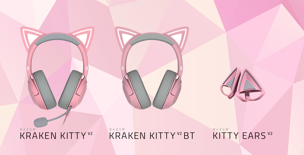 Razer presenta la nueva edición de los famosos auriculares Kraken Kitty por el día del gato